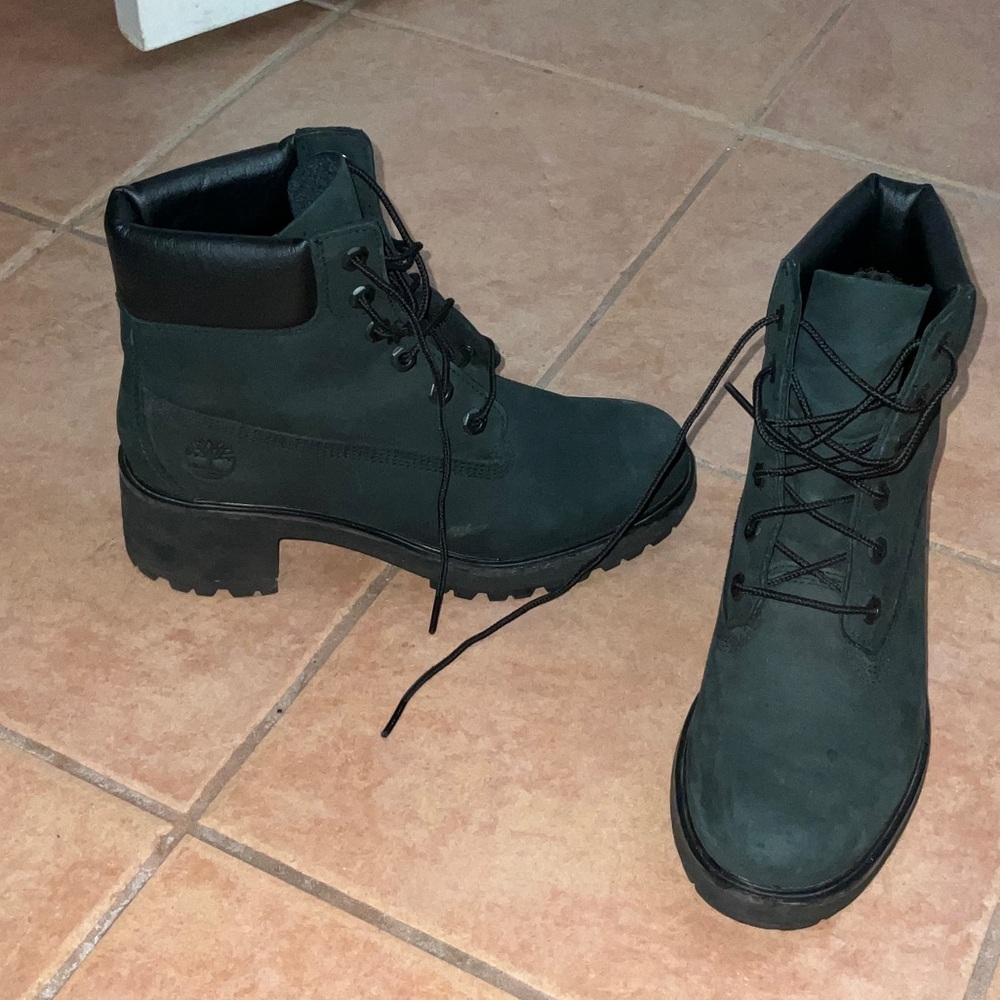 Timberland Black Lace-Up Boots